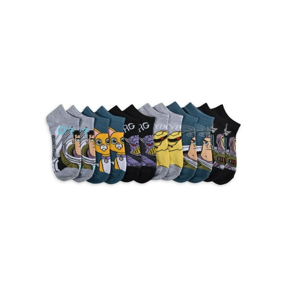 Disney Men's Soft & Comfortable Low-Cut Socks, (6-Pack)