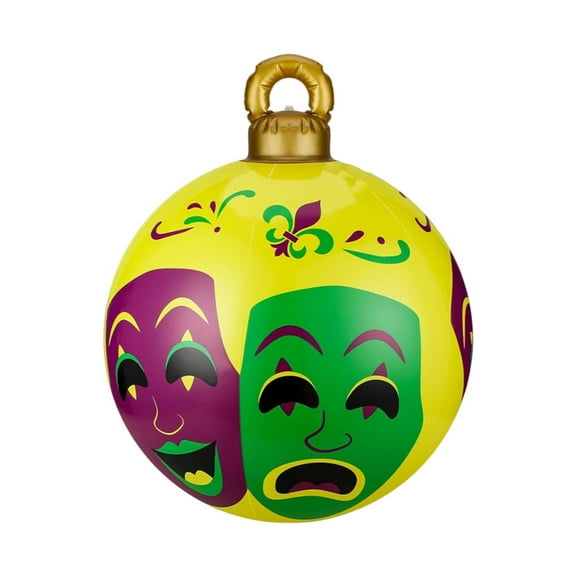 RyanK Mardi Gras Decorations Carnival Inflatable PVC Festival Decorative Ball Festival Mask 24in