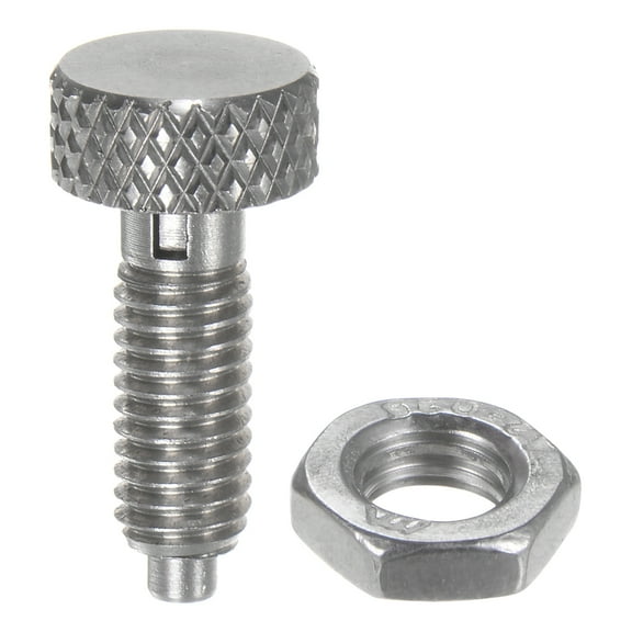Spring Plunger with Knurled Handle M5*0.8 Pin Dia.2.5mm Stainless Steel Non-Locking