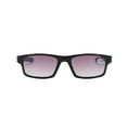 thumbnail image 4 of Womens Mens Rectangle Sunglasses Reading Glasses 1.0, Green Sport Gradient Gray Lens Readers +1.0, 4 of 5