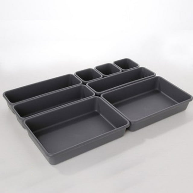 Organizador de papelería cosmética organizador de caja de almacenamiento multifuncional para cajones -8 cajas de almacenamiento Adepaton LKX-0597-1