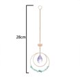 thumbnail image 2 of Bola de prisma de cristal Suncatcher Lotus doble círculo jardín ventana decoración de inauguración de la casa Ormromra CPB-US-DYP1189-4, 2 of 5