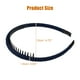 thumbnail image 4 of 4 Uds. Diademas con peine de dientes para mujer, bandas para la cabeza antideslizantes, diadema para el pelo para mujer, rojo vino, negro, azul, azul marino, 4 of 7