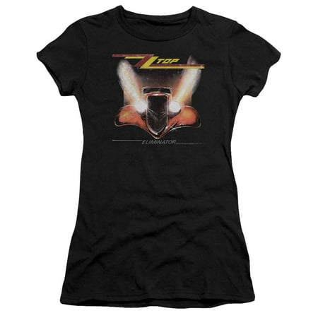Zz Top - Eliminator Cover - Premium Juniors Cap Sleeve Shirt - (Best Small Cap Growth Stocks)