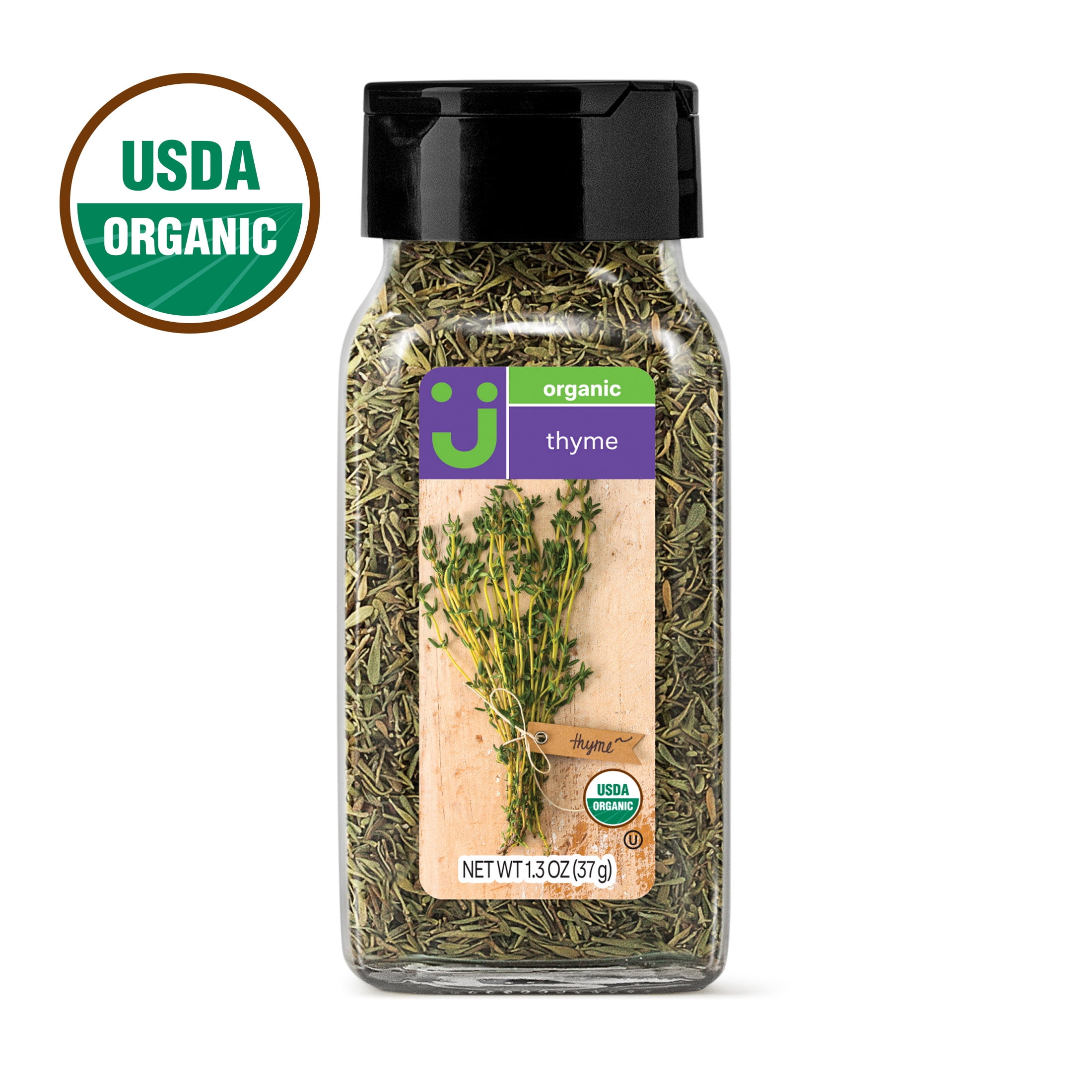 Uniquely J Organic Thyme Leaves, 0.9 oz