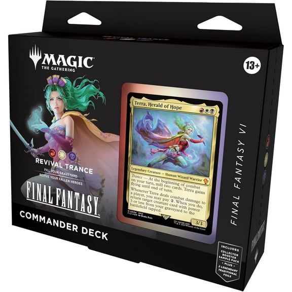 Magic: The Gathering Final Fantasy VI Commander Deck - Revival Trance - 100 Cards