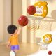 thumbnail image 1 of Juego de aro de baloncesto plegable para interior | Juego de baloncesto infantil de altura ajustable | Equipo portátil de juego y entrenamiento en casa con pelota silenciosa, 1 of 6