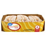 Great Value Cherry Cheese Danish, 16.5 oz, 6 Count