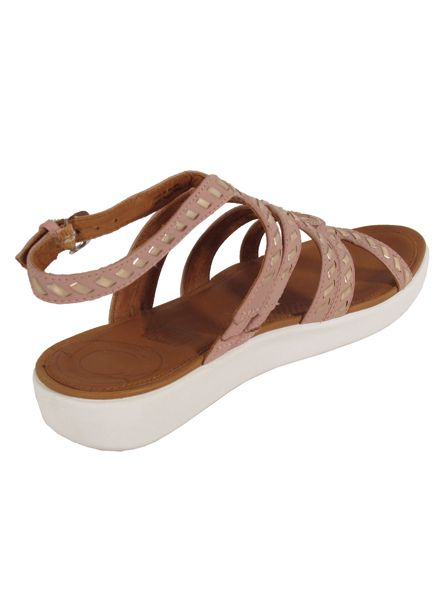 Fitflop Womens Strata Whipstitch Leather Gladiator Sandals, Espresso, US 5  - Walmart.com