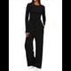 thumbnail image 1 of Traje de Otoño e Invierno para Mujer, de Larga, Color Liso, Informal, para Tiempo Libre Negro L, 1 of 8