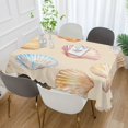thumbnail image 2 of Yayeee Tablecloths 54" x 54" Rectangle Wrinkle Resistant Party Table Cover, Watercolor Seashell, 2 of 8