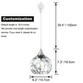 thumbnail image 7 of Kiven H-Type track lighting pendants,Modern h track pendant lights with Clear Glass Globe,Decorative Track Lighting Fixture for Kitchen Hallway Restaurant Shop(1-Light), 7 of 7
