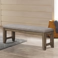 thumbnail image 5 of New Classic Furniture Harrisburg Wood Dining Bench in Walnut, 5 of 6