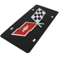 thumbnail image 2 of Chevy Corvette C3 Logo License Plate (Black), 2 of 3