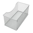thumbnail image 5 of Ybm Home Wire Mesh Magnetic Storage Basket, Trash Caddy, Office Supply Organizer Silver 11 in. L x 5.5 in. W x 5 in. H 4 Pack, 5 of 5
