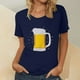 thumbnail image 2 of Blusa de mujer Oktoberfest Camiseta de cuello redondo Estampado de verano Jersey de manga corta Camiseta de mujer para hombre Tops Camisa Pompotops hfajkhk135766, 2 of 5