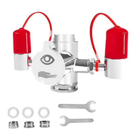 Faucet Mounted Eyewash Station with Cover,Reliable First-AID Emergency Eye Wash Unit for Sink Attachment Lab,Factory