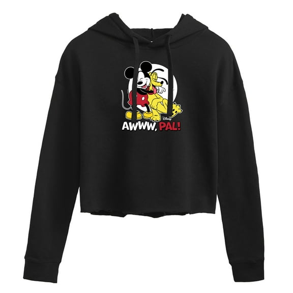 Disney - Awww Pal - Juniors Cropped Pullover Hoodie