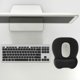 thumbnail image 4 of Tapis de Souris avec Repose-Poignet Gel, Tapis Souris Ergonomique Taille L 250x210 mm - Surface Micro Tissée Lavable - Fond Antidérapant en Silicone Collant - pour Gaming, Maison et Bureau, Noir, kuea esquí esquí Gafas de esquí, 4 of 5