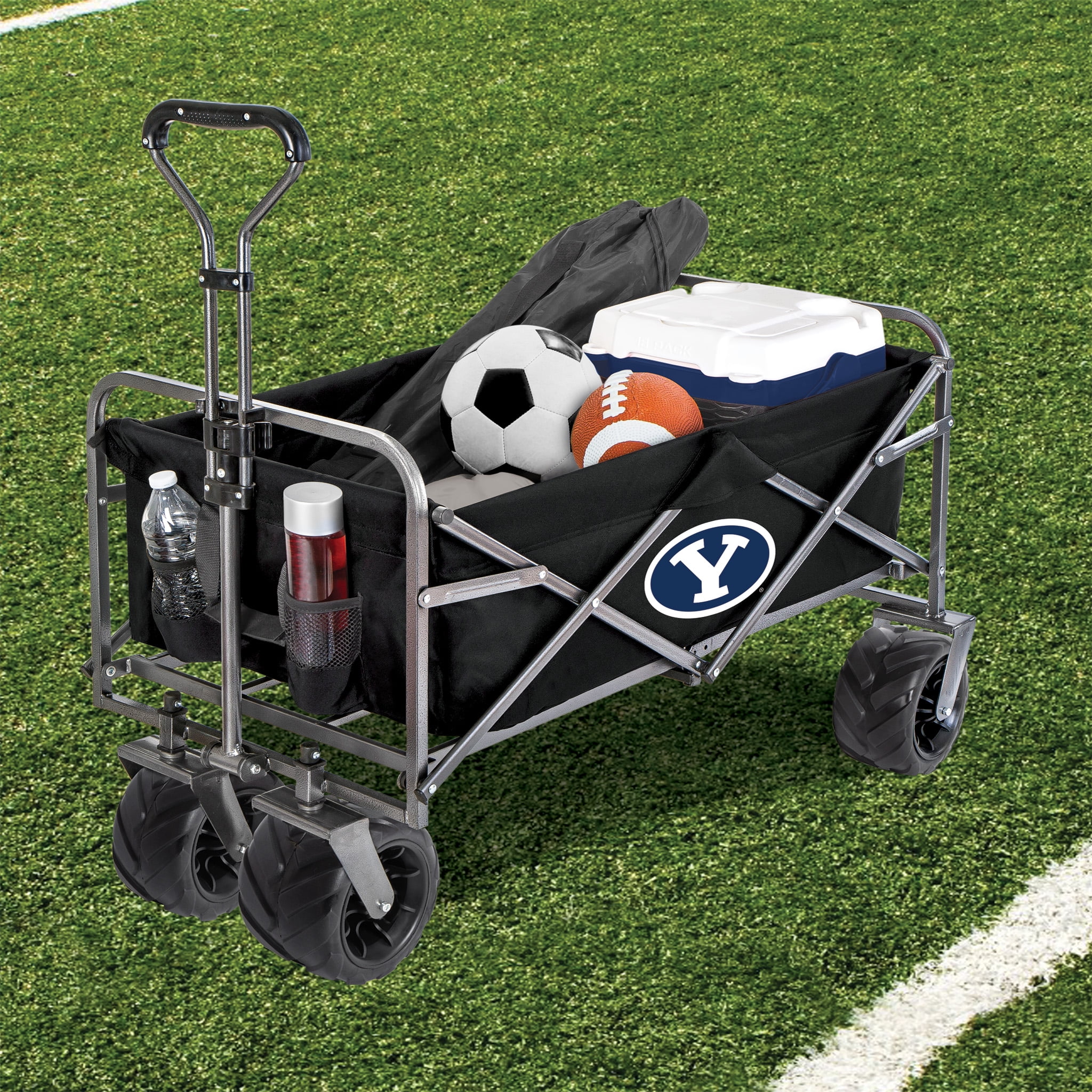 Smart Design Collegiate Heavy Duty Sports Wagon- BYU Cougars