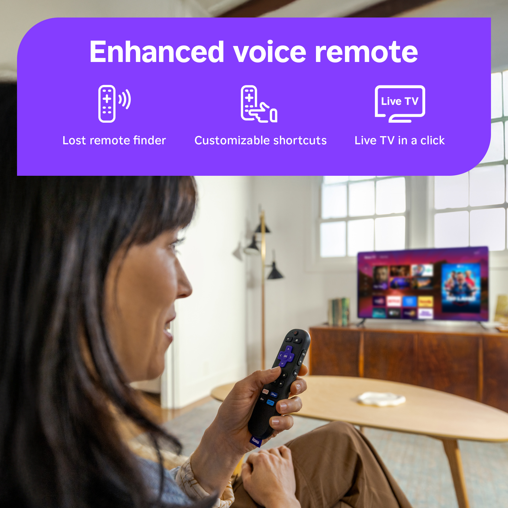 Roku 55" Plus Series 4K QLED Mini-LED Smart TV photo 5