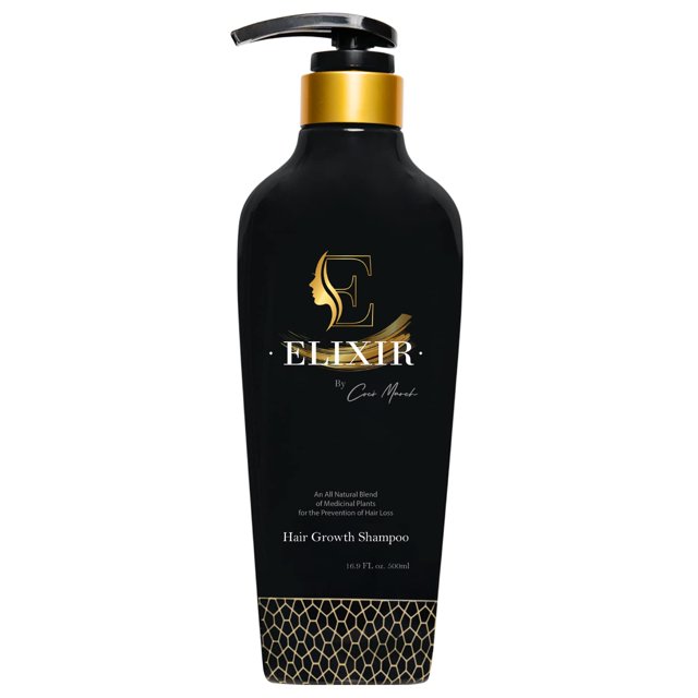Elixir by Coco March Shampoing pour la Pousse des Cheveux - Formule Capillaire à Base de Plantes pour des Cheveux Plus Épais et Plus Fournis - Sans Produits Chimiques pour Hommes et Femmes - 16,9 fl oz