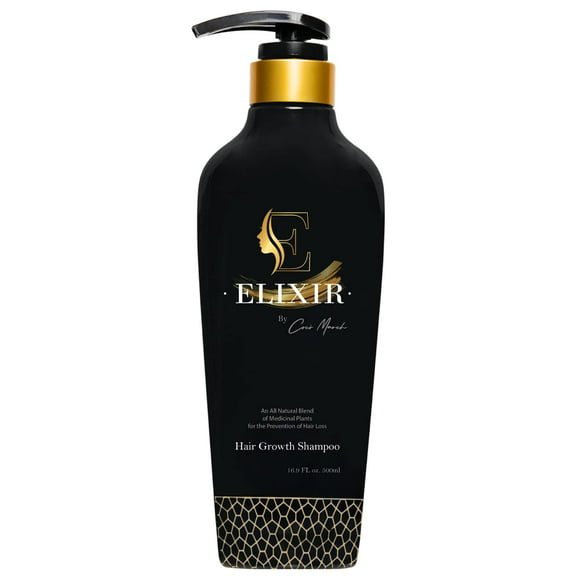 Elixir by Coco March Hair Growth Shampoo - Plant-Based Thinning Hair Formula for Thicker, Fuller Hair - Chemical-Free for Men and Women - 16.9 fl oz