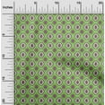 thumbnail image 2 of oneOone Polyester Spandex Green Fabric Asian Block Craft Projects Decor Fabric Printed By The Yard 56 Inch Wide, 2 of 4