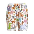 thumbnail image 4 of Naloa Animal Cartoon Style Men's Short Pajama Pants, Lounge Comfort Shorts with Elasticized Waistband and Side Pockets - X-Large, 4 of 9