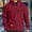 #496-Wine, variant on Handshe Men's Casual Fashion Solid Color Hooded Zip-Up Pocket T-Shirt, Long Sleeve Pullover Streetwear for Daily Outfits,Plus Size