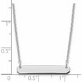 thumbnail image 3 of Sterling Silver Silver/Rhodium-Plated Small Polished Blank Bar Necklace Made In United States -Jewelry By Sweet Pea, 3 of 6