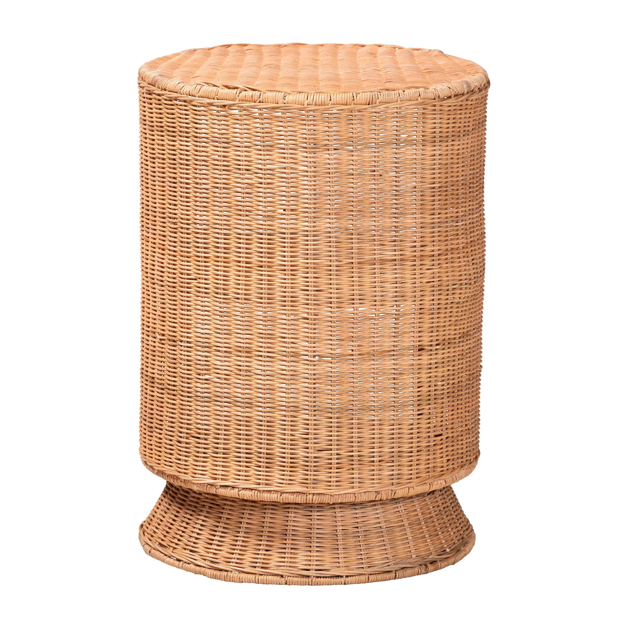 bali & pari Dorielle Boho End Table, 2-Tier, Light Honey