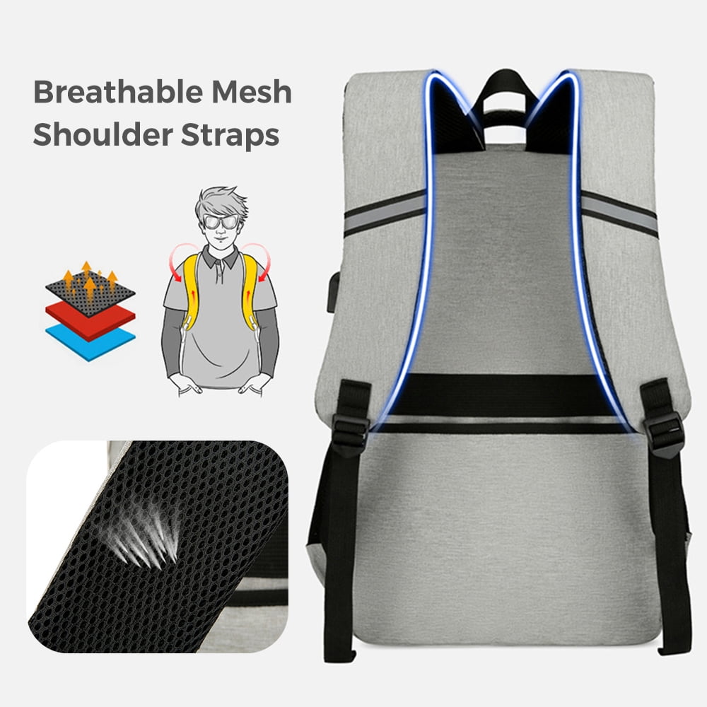 Backpack Water Resistant Leak proof Box Men Women Inches Laptop With Lunch Cooler Lunch With Usb Port Laptop With Usb 15.6 Inches Laptop Leak proof Lunch Work Lunch Box Men Picnics Women 15.6 Inches