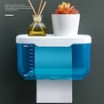 thumbnail image 3 of Caja de pañuelos impermeable Ounissouiy estante transparente azul, 3 of 6