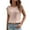 13# Beige, variant on Women's Round Neck Glitter Sequins Shirts Top Casual Cap Sleeve Party Tee Tops,Black S
