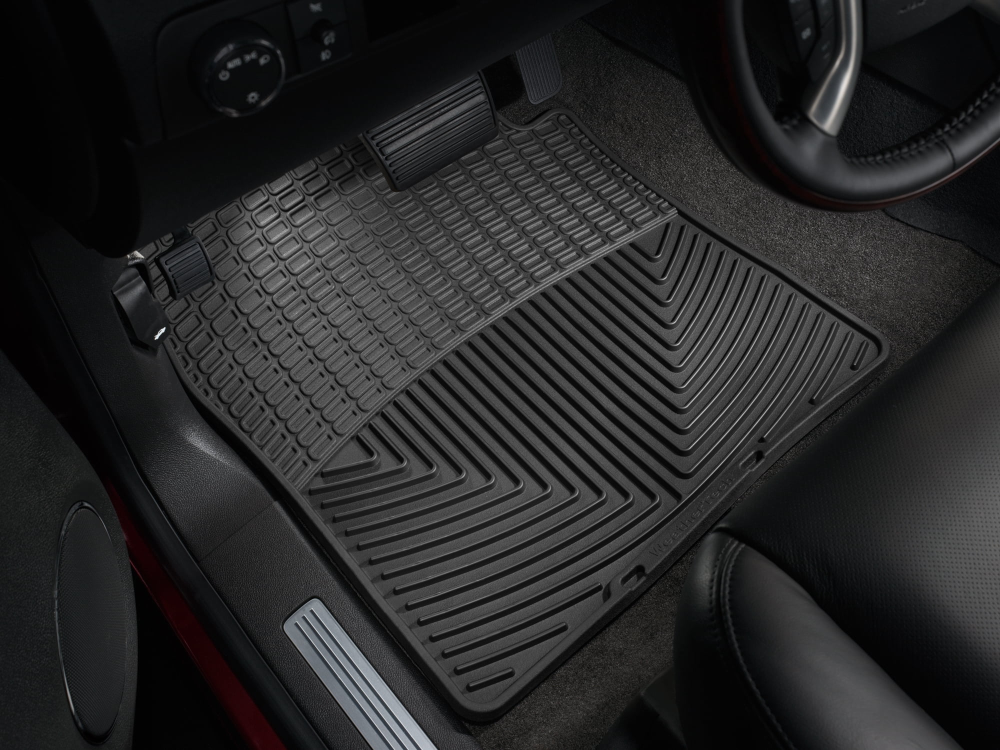 WeatherTech All-Weather Floor Mats compatible with Yukon XL, Escalade ESV, Sierra 1500, Avalanche - 1st Row (Driver & Passenger), Black