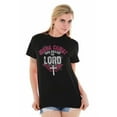 thumbnail image 5 of Jesus Christ Our Savior Christian Women's Graphic T Shirt Tees Brisco Brands S, 5 of 6