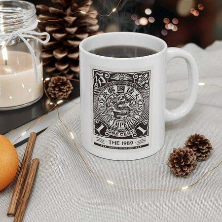 

TraQunn Chinese Stamp Mug 11 Oz 330ml Gift For Stamp Collectors Mug