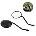 thumbnail image 1 of Espejo retrovisor lateral redondeado para motocicleta, universal, negro, fácil de instalar, rotación de 360, par de espejos para bicicleta, 1 of 7