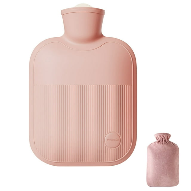 CSChome Bouillotte 1 Ensemble 500 Ml/1000 Ml/2000 ml Bouillotte Réutilisable Étanche Sécuritaire Chauffe-Mains Pieds