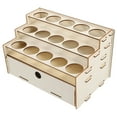 thumbnail image 6 of 3 Pieces Cubby Storage Organizer Countertop Drawer Paint Rack, 6 of 8
