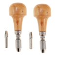 thumbnail image 3 of 2 Sets Jewelers Pin Vise Bead Drill Bits With Wood Ball Handle Collet Tool, 3 of 4