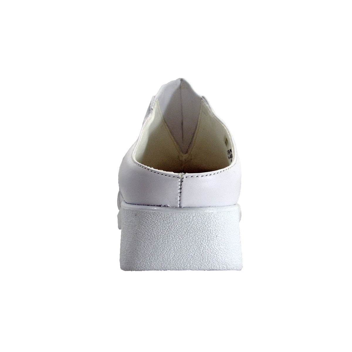 24 HOUR COMFORT Yasmin Women's Wide Width Leather Clogs WHITE 7