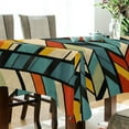 thumbnail image 5 of Yayeee Tablecloths 54" x 72" Rectangle Wrinkle Resistant Party Table Cover, Yellow Geometric, 5 of 8