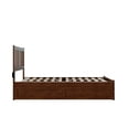 thumbnail image 6 of AFI Tahoe Full Wood Platform Bed with Headboard Footboard & Twin Trundle, Walnut, 6 of 7