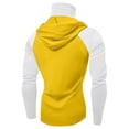 thumbnail image 4 of Men's UPF 50+ Hooded Sun Shirt, Lightweight Long Sleeve Fishing Shirt with Hood, Quick-Dry Rash Guard Sun Protective Shirt for Hiking, Beach, and Outdoor Activities Yellow XL, 4 of 4