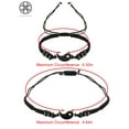 thumbnail image 3 of Luxtrada Yin Yang Friend or Couple Bracelet Couple Necklace Set, 2 Pieces Matching Yin Yang Adjustable Cord Bracelet, 2 Pieces Yin Yang Couple Pendant Necklace Chain for Couple, 3 of 10