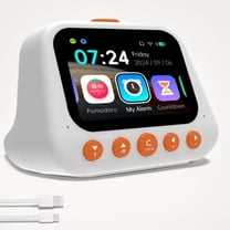AI Smart Alarm Clock for Kids with AI Assistant, Solution, Weather, 50 Alarm Settings, Multifunctional Voice Dialogue Machine, Time Management Self-Disciplined, Birthday Gift for Girls Boys