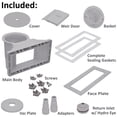 thumbnail image 6 of Rx Clear Wide Mouth Thru-Wall Skimmer for Above Ground Swimming Pools, Gray, 6 of 6
