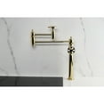 thumbnail image 3 of Kingston Brass KS3702RX Belknap Deck Mount Pot Filler Faucet, Polished Brass, 3 of 7